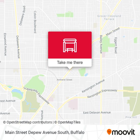 Main Street Depew Avenue South map