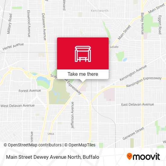 Main Street Dewey Avenue North map