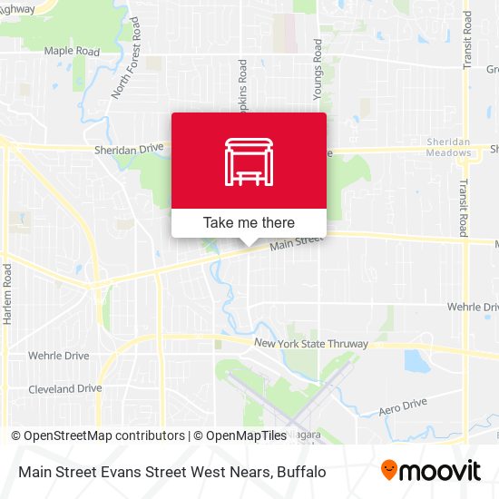 Mapa de Main Street Evans Street West Nears