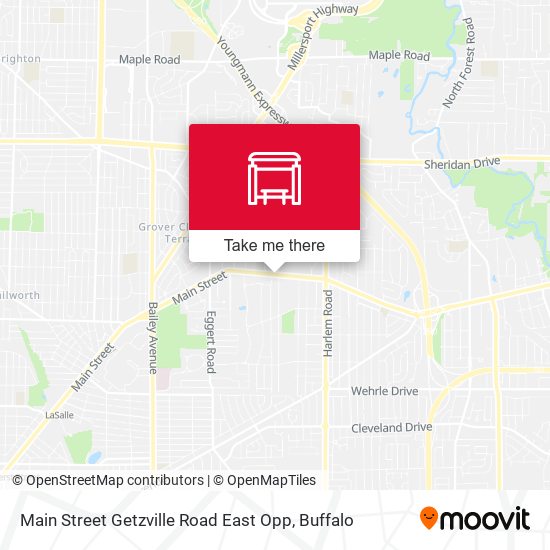 Main Street Getzville Road East Opp map