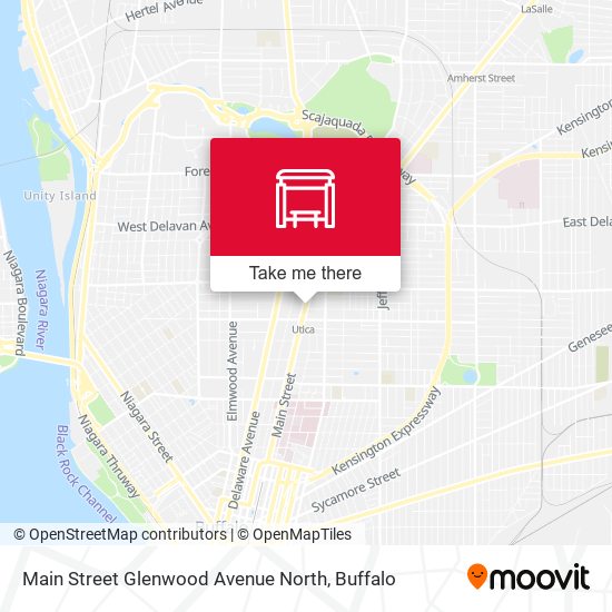 Main Street Glenwood Avenue North map