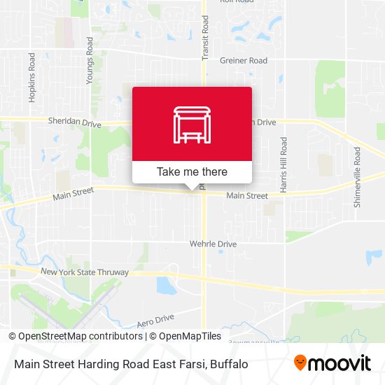 Main Street Harding Road East Farsi map