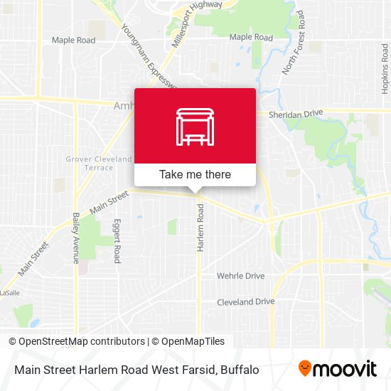 Main Street Harlem Road West Farsid map