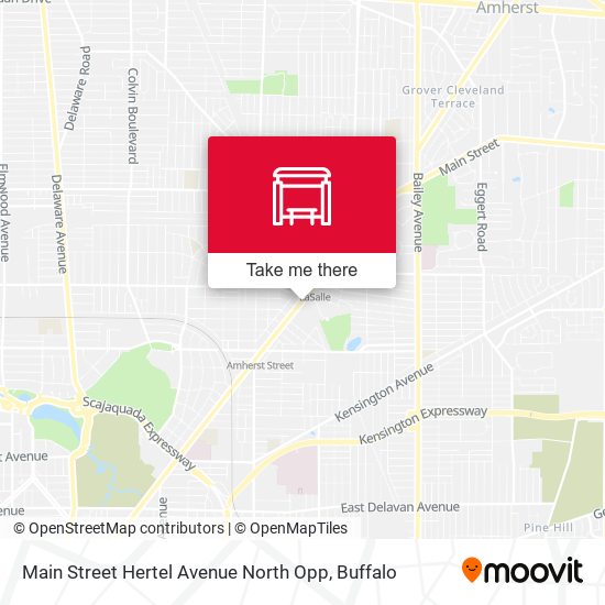 Mapa de Main Street Hertel Avenue North Opp