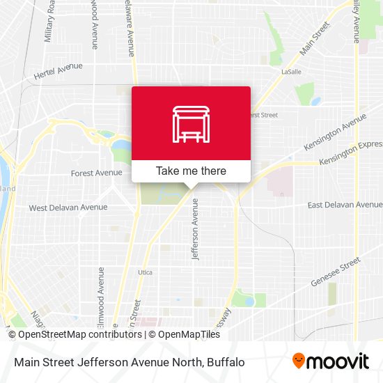 Mapa de Main Street Jefferson Avenue North