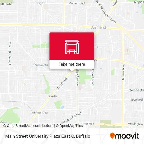 Main Street University Plaza East O map
