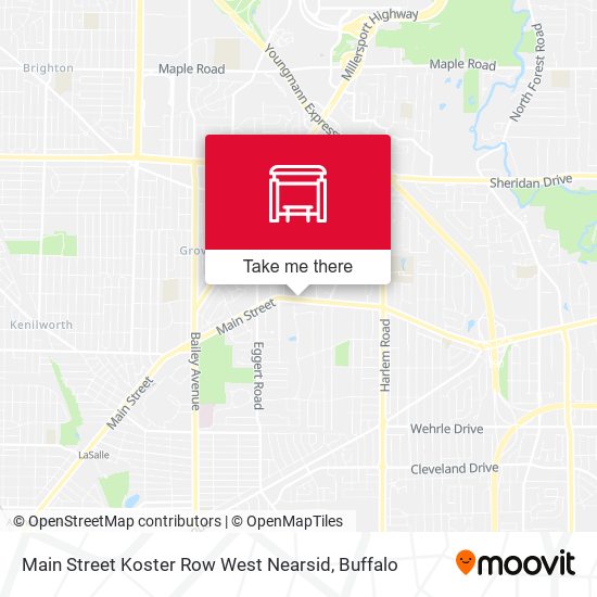 Main Street Koster Row West Nearsid map