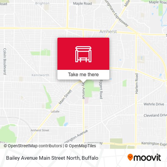 Mapa de Bailey Avenue Main Street North