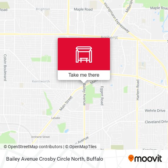 Bailey Avenue Crosby Circle North map
