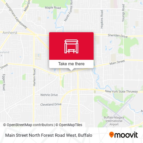 Main Street North Forest Road West map