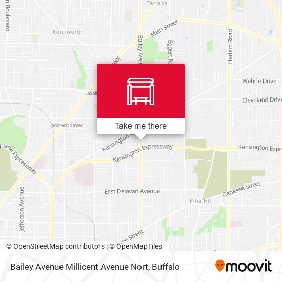 Mapa de Bailey Avenue Millicent Avenue Nort
