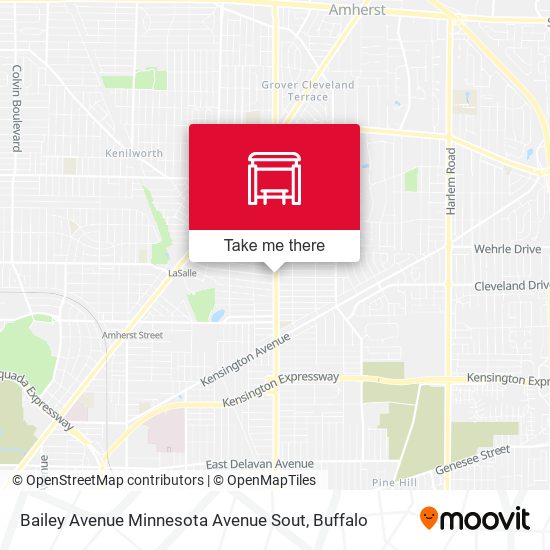 Mapa de Bailey Avenue Minnesota Avenue Sout