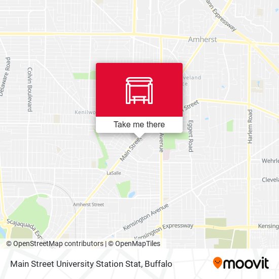 Mapa de Main Street University Station Stat