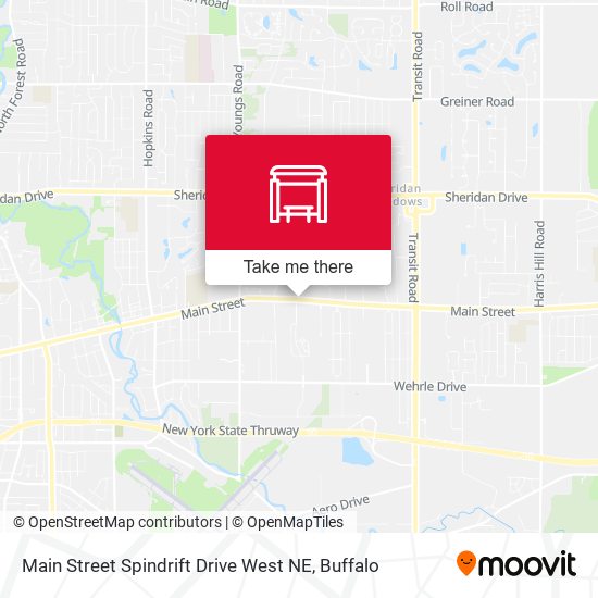 Main Street Spindrift Drive West NE map