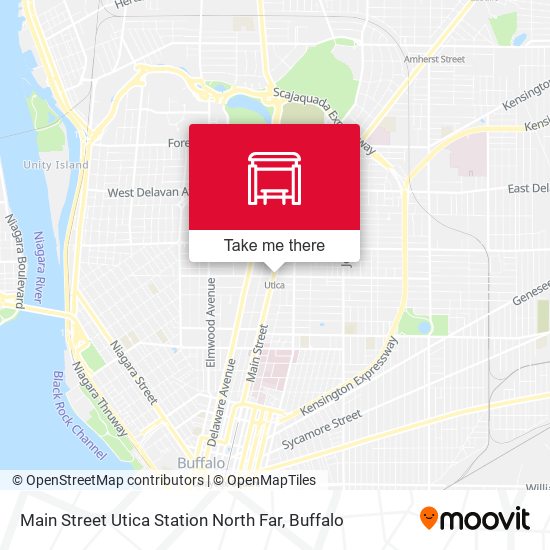 Main Street Utica Station North Far map