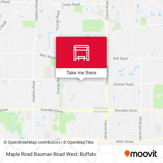 Maple Road Bauman Road West map