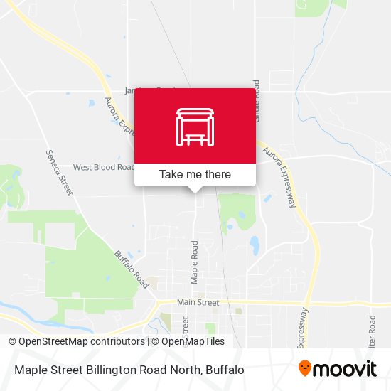 Maple Street Billington Road North map