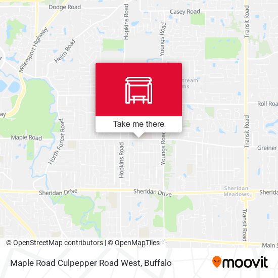 Maple Road Culpepper Road West map