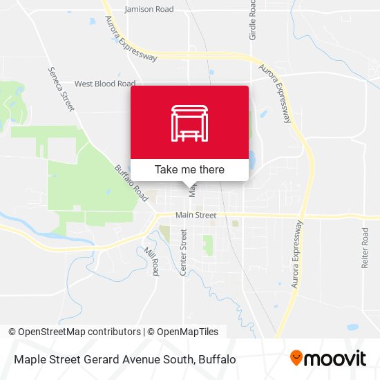 Maple Street Gerard Avenue South map