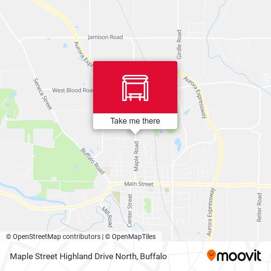 Maple Street Highland Drive North map