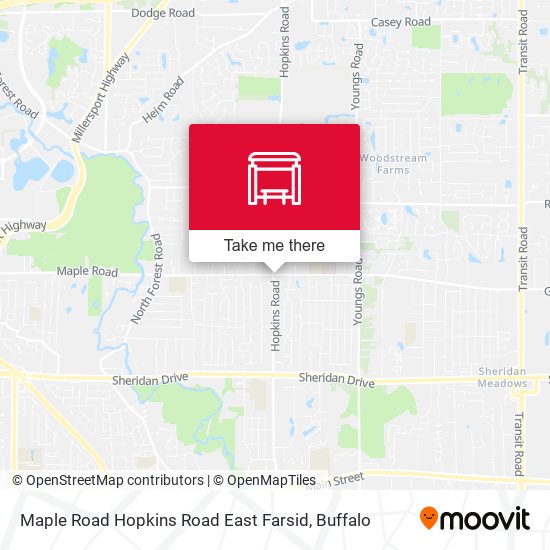 Maple Road Hopkins Road East Farsid map