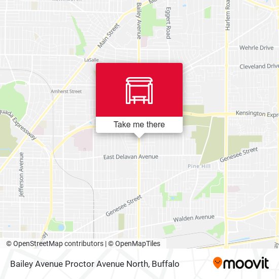 Mapa de Bailey Avenue Proctor Avenue North