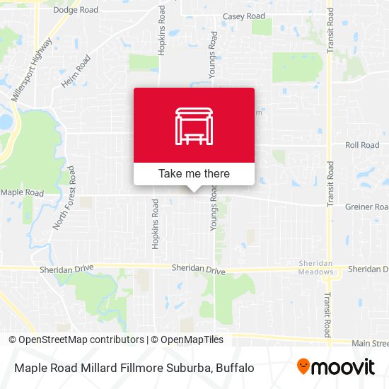 Maple Road Millard Fillmore Suburba map