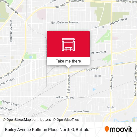 Mapa de Bailey Avenue Pullman Place North O