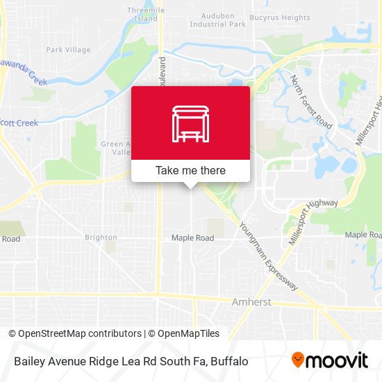 Bailey Avenue Ridge Lea Rd South Fa map