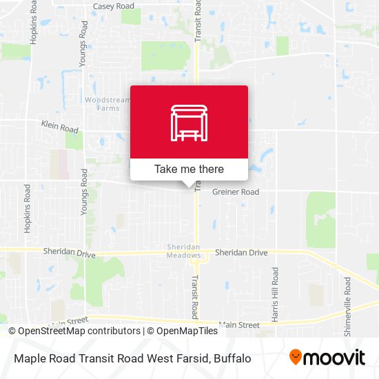 Maple Road Transit Road West Farsid map