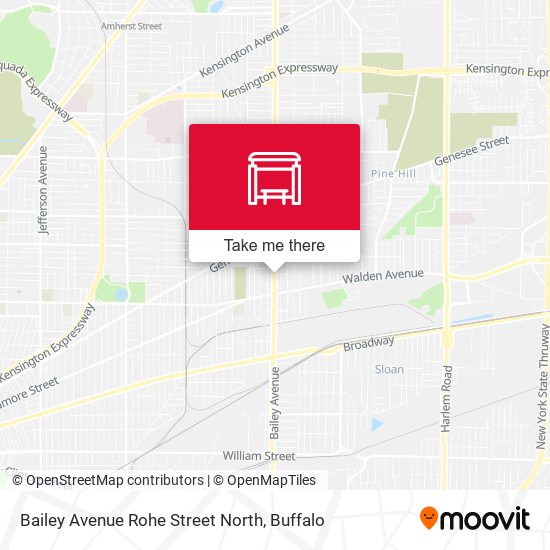 Mapa de Bailey Avenue Rohe Street North