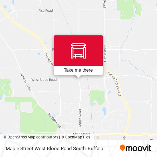 Maple Street West Blood Road South map