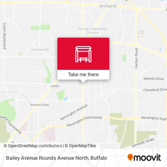 Mapa de Bailey Avenue Rounds Avenue North