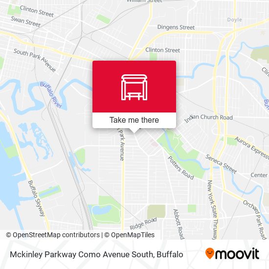 Mapa de Mckinley Parkway Como Avenue South