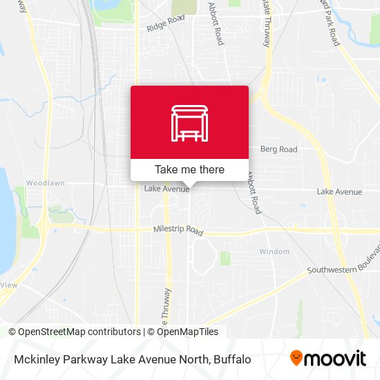 Mapa de Mckinley Parkway Lake Avenue North