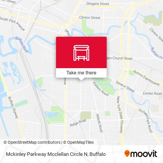 Mapa de Mckinley Parkway Mcclellan Circle N