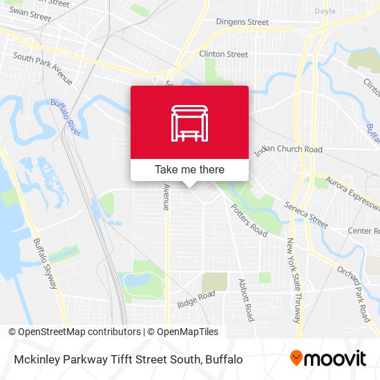 Mckinley Parkway Tifft Street South map