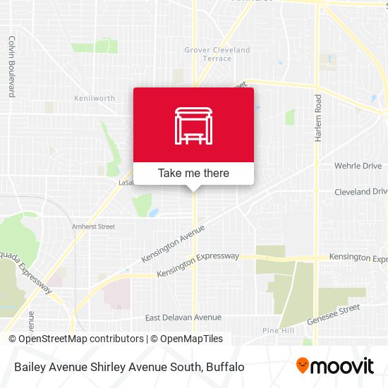 Bailey Avenue Shirley Avenue South map
