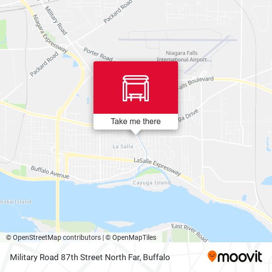 Military Road 87th Street North Far map