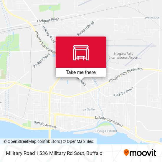Military Road 1536 Military Rd Sout map
