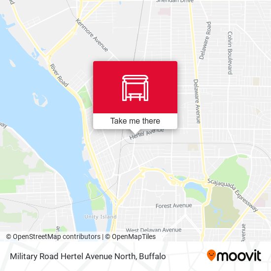 Military Road Hertel Avenue North map