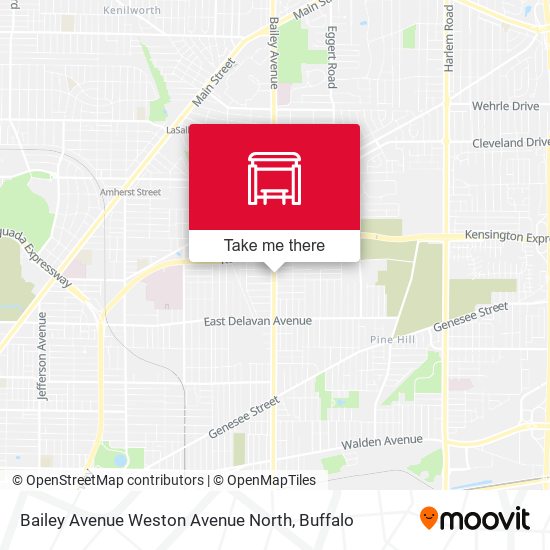 Mapa de Bailey Avenue Weston Avenue North
