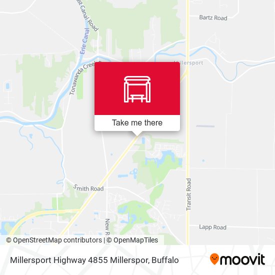 Millersport Highway 4855 Millerspor map