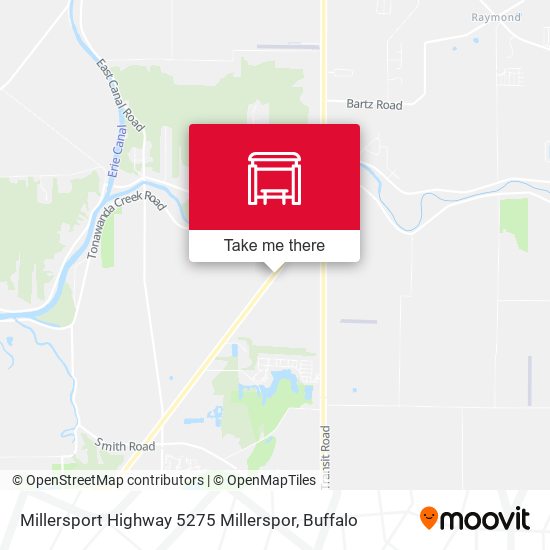 Millersport Highway 5275 Millerspor map