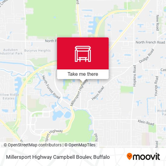 Mapa de Millersport Highway Campbell Boulev