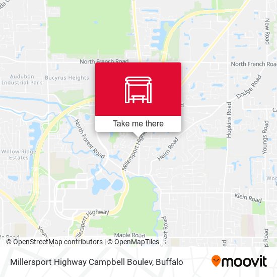 Mapa de Millersport Highway Campbell Boulev