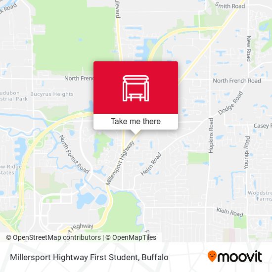 Mapa de Millersport Hightway First Student