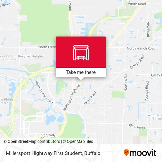 Mapa de Millersport Hightway First Student