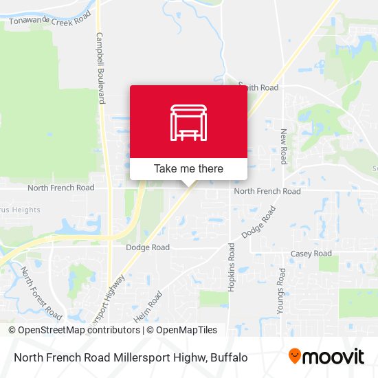 North French Road Millersport Highw map