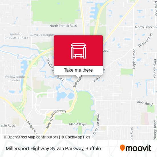 Millersport Highway Sylvan Parkway map